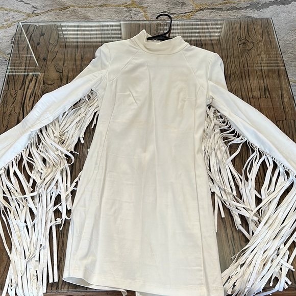 Rodeo Dress with fringe sleeves. Size small - Picture 11 of 11